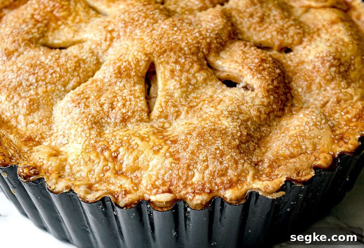 Caramel Apple Deep-Dish Pie Recipe 4 caramel apple pie recipe in the pie pan