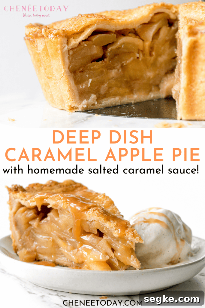 Caramel Apple Deep-Dish Pie Recipe 6 Best Homemade Deep Dish Caramel Apple Pie Recipe | Chenée Today