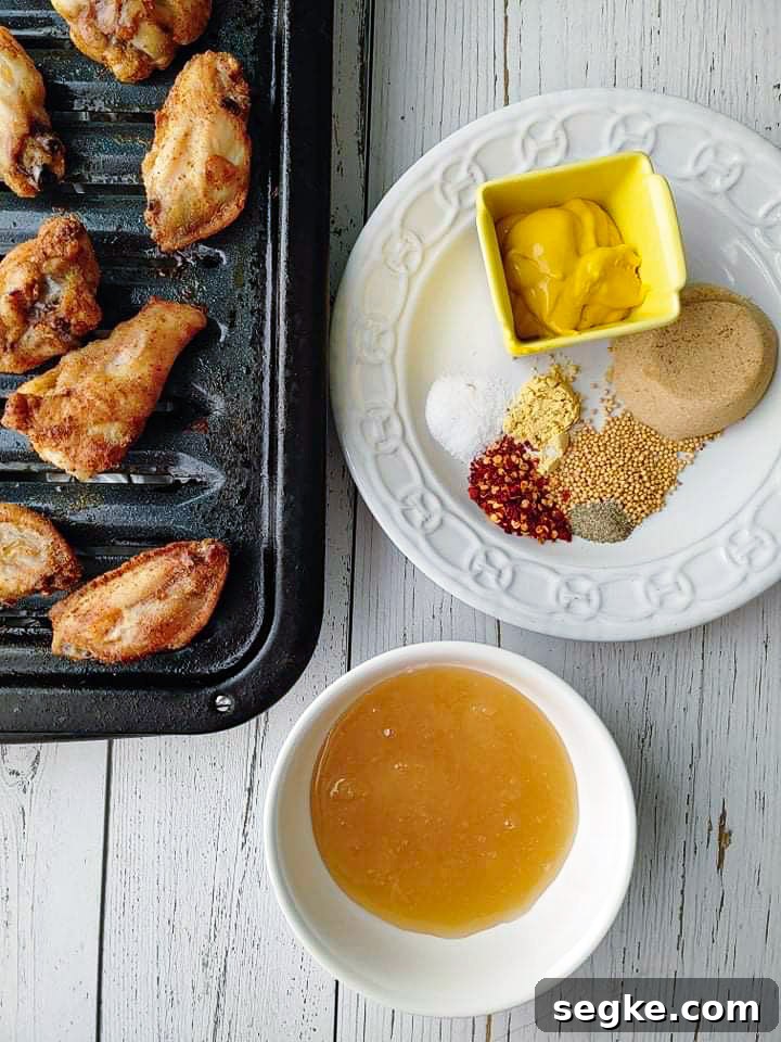 Crispy Honey Mustard Chicken Wings Recipe 5 img 37024 5