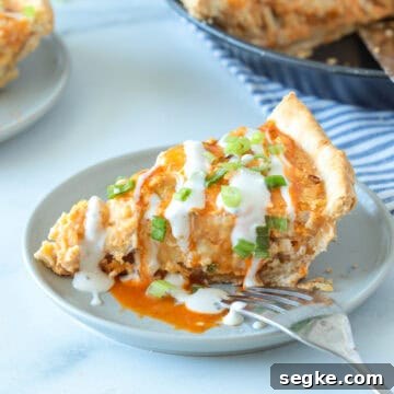 Buffalo chicken pie appetizer