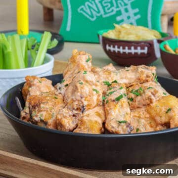 Buffalo ranch chicken wings