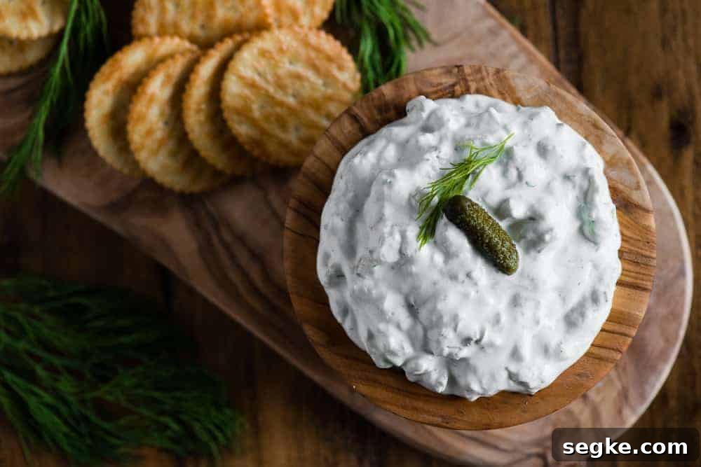 Creamy Dill Pickle Dip Recipe for Chips and Veggies 4 easy dill pickle dip appetizer recipe