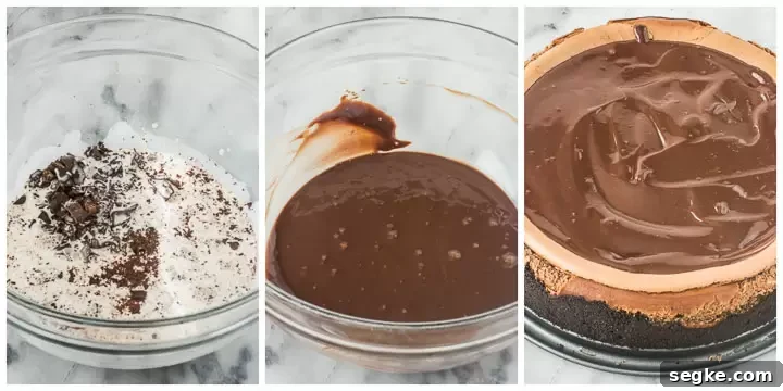 Decadent Triple Chocolate Cheesecake Recipe 5 How to make chocolate ganache