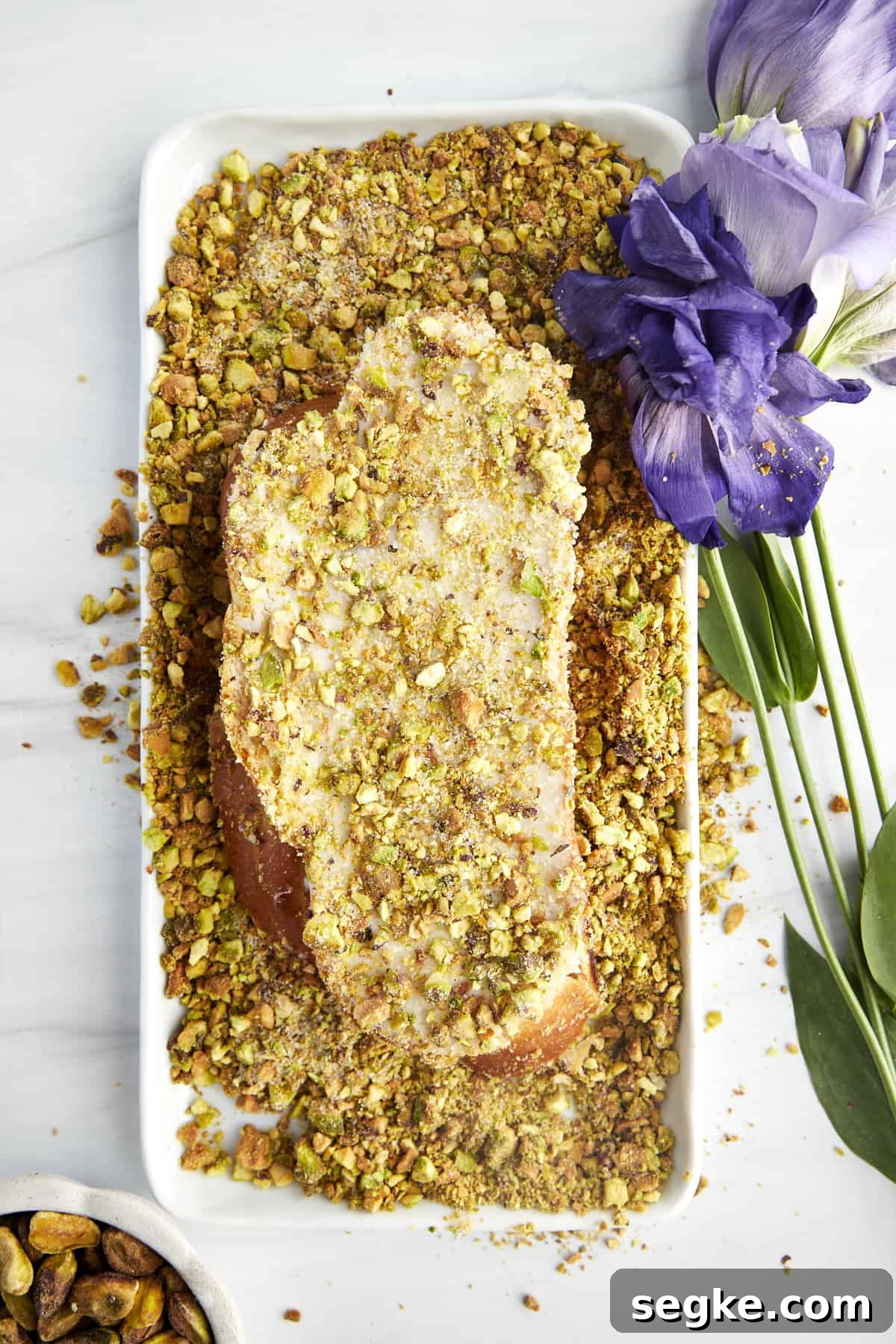 Baklava baked challah French toast preparation