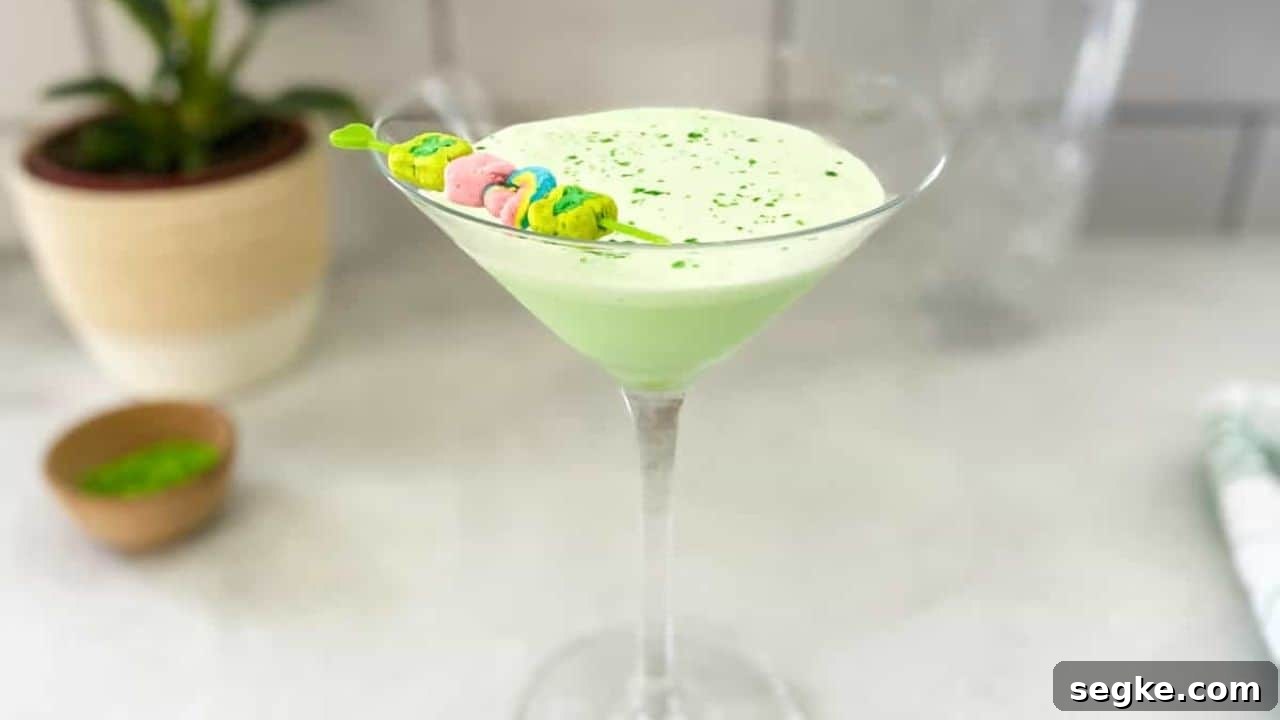 11 Cocktail Recipes to Make at Home Instead of Going to the Bar 11 Lucky Charms Green Martini