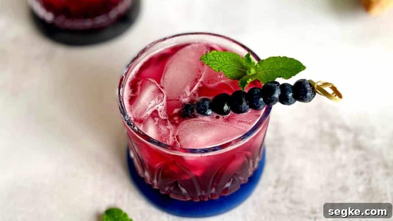 11 Cocktail Recipes to Make at Home Instead of Going to the Bar 4 Blueberry Gin and Tonic