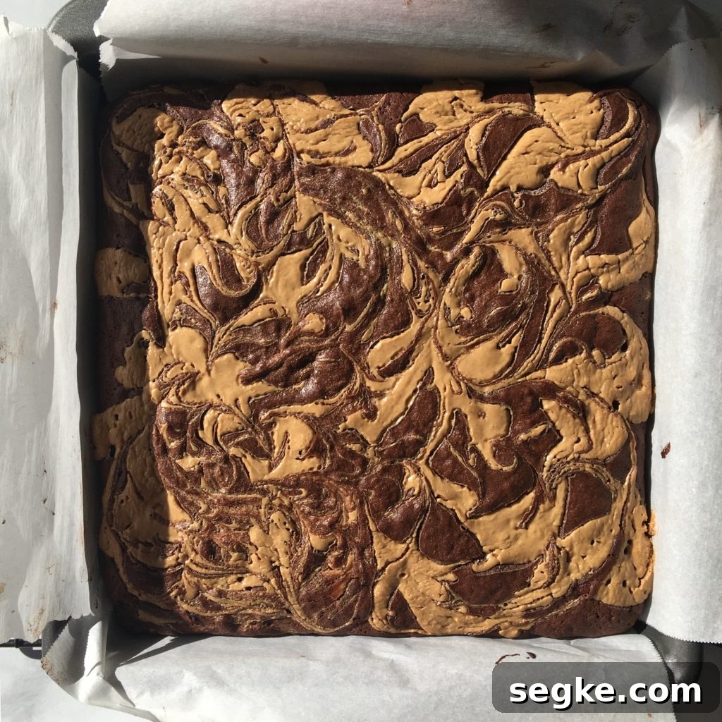 chocolate banana peanut butter brownies