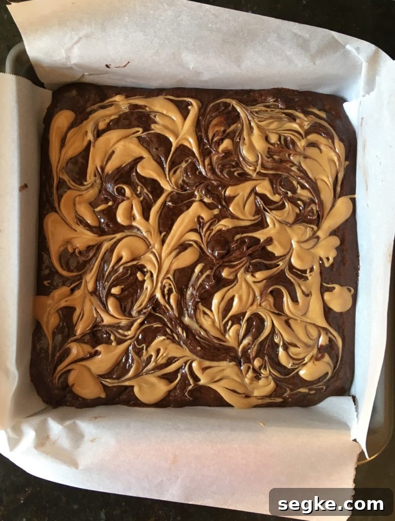 chocolate banana peanut butter brownie batter
