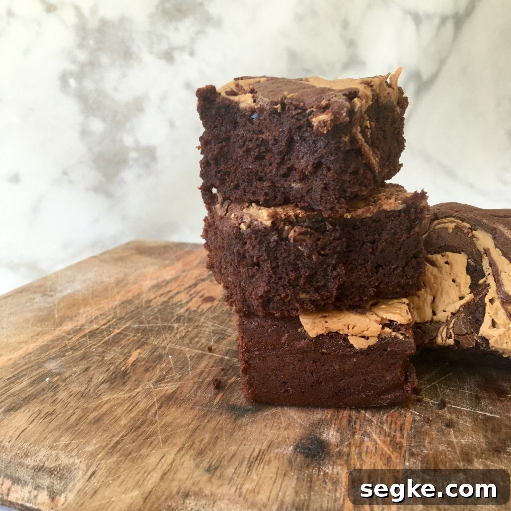 banana peanut butter brownies