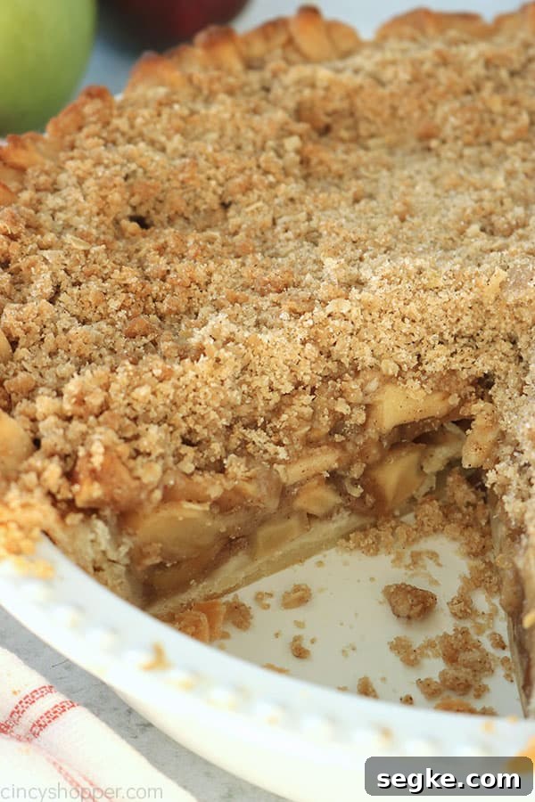 Homemade Dutch Apple Pie