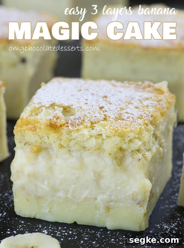 One-Bowl Banana Magic Cake Recipe 2 If you are looking for a QUICK and EASY CAKE RECIPE with just few simple ingredients, this easy Banana Magic Cake is perfect sweet treat.