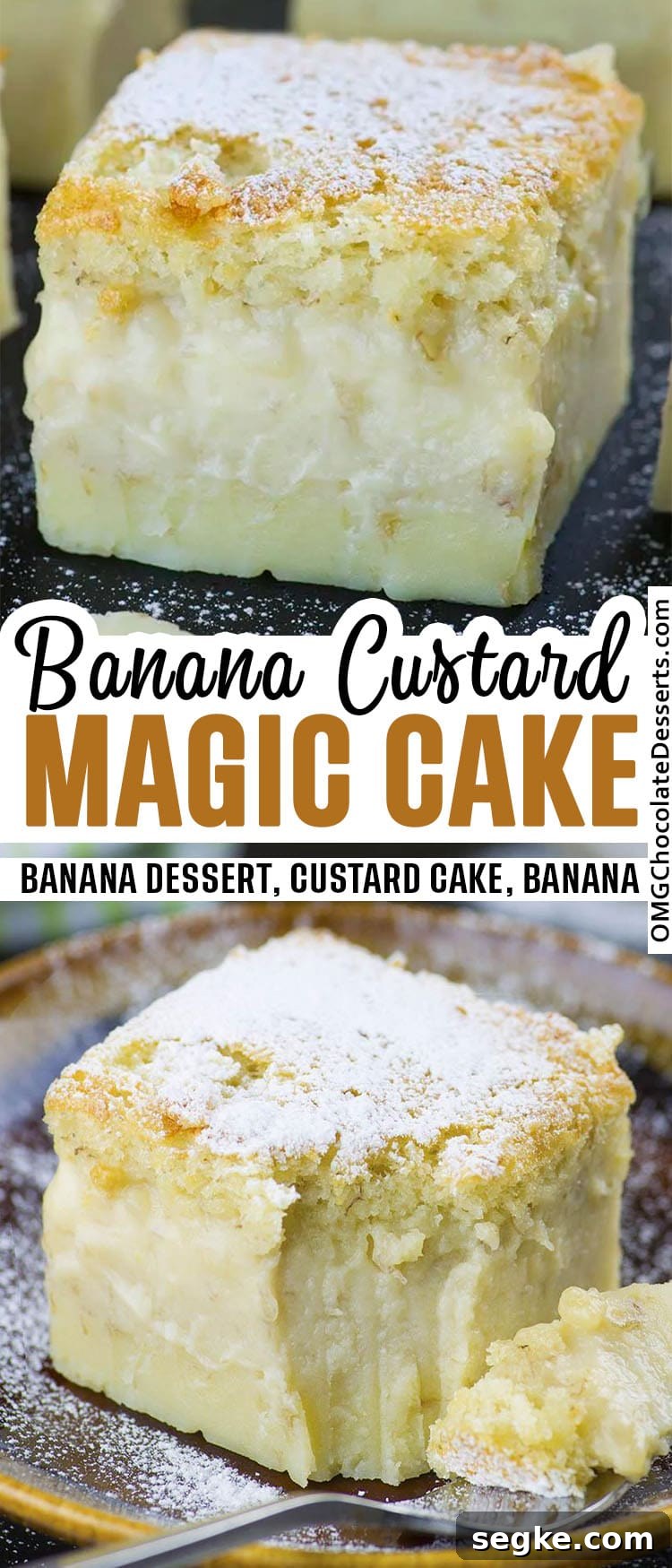 One-Bowl Banana Magic Cake Recipe 7 Banana Custard Cake