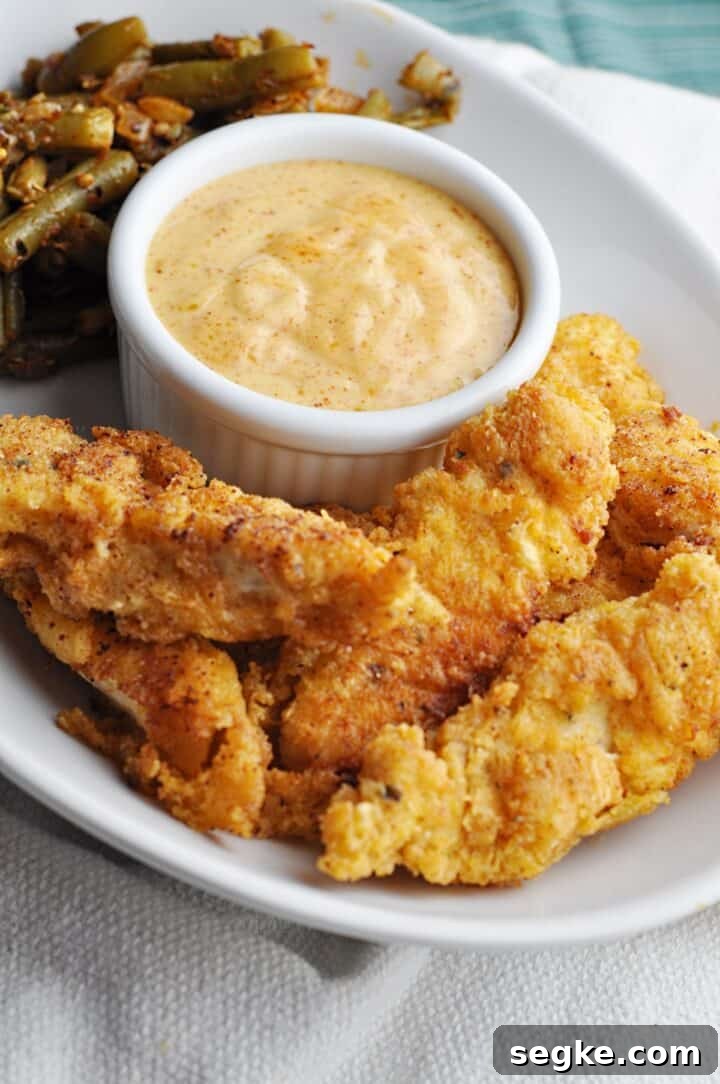 Crispy, Juicy Buttermilk Chicken Strips Recipe 4 Chicken Fingers with Dipping sauce