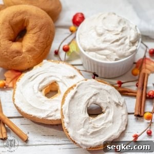 Gluten Free Whipped Maple Cinnamon Cream Cheese Recipe 4 Whipped Maple Cinnamon Cream Cheese on a a gluten free bagel
