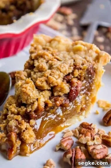 Brown Butter Pecan Pie with Streusel