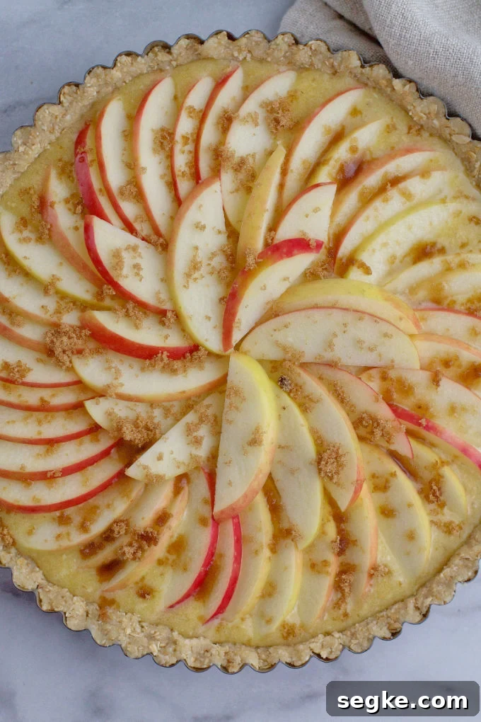 unbaked tart ready for the oven