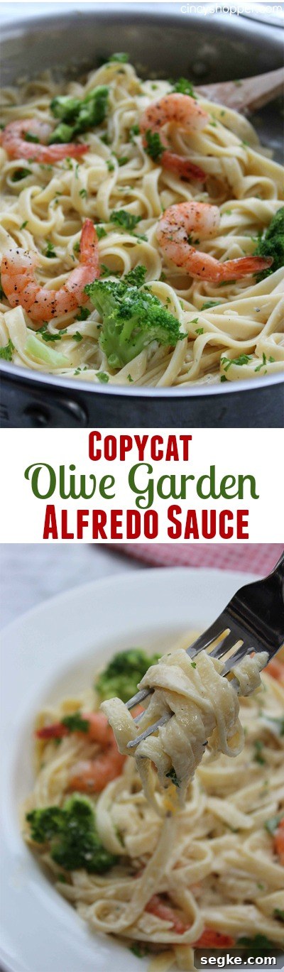 Copycat Olive Garden Alfredo Sauce Recipe 8 CopyCat Olive Garden Alfredo Sauce- A rich and creamy sauce that is perfect with your favorite pasta. Save $$'s and make your favorites at home.