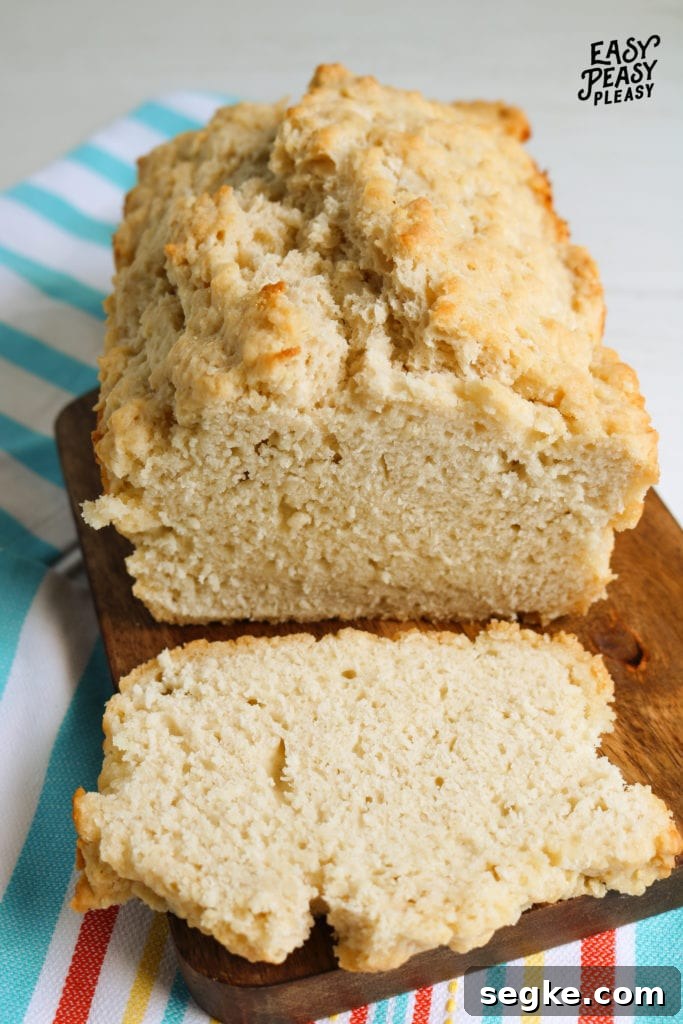 There is no need for yeast in this easy 4 ingredient Beer Bread.