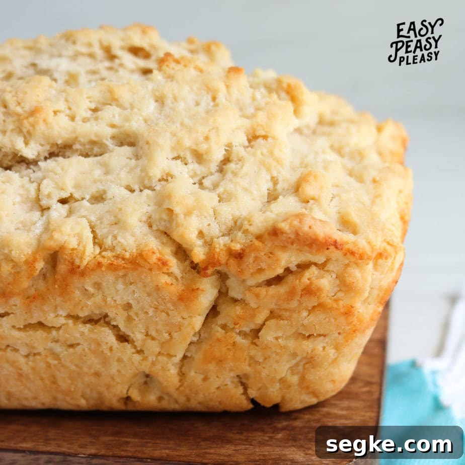 4 ingredient Beer Bread that is yeast free.