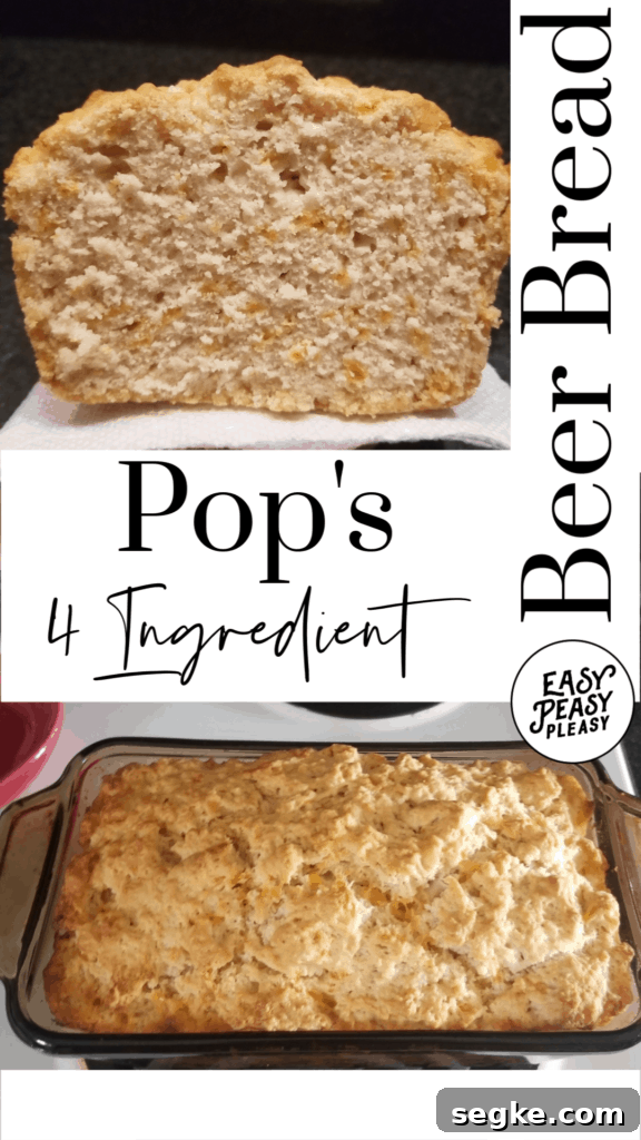 Pop's 4 Ingredient Beer Bread