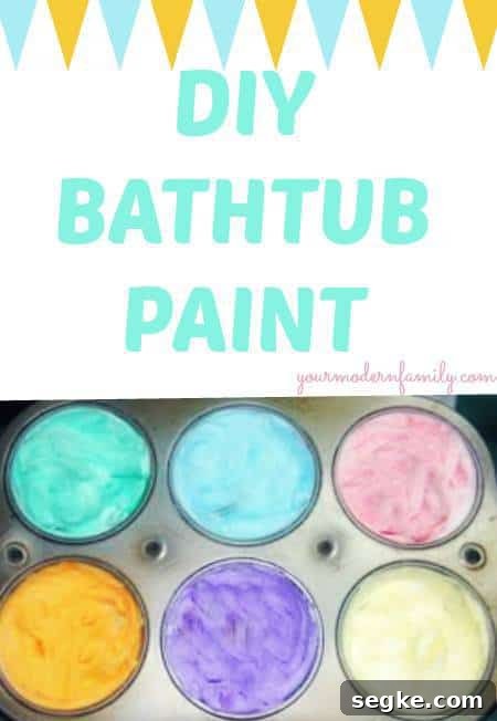 Learning Through Play: Activities That Boost Kids' Skills 2 A variety of colors of bath tub paint in a cup cake pan with text above it.