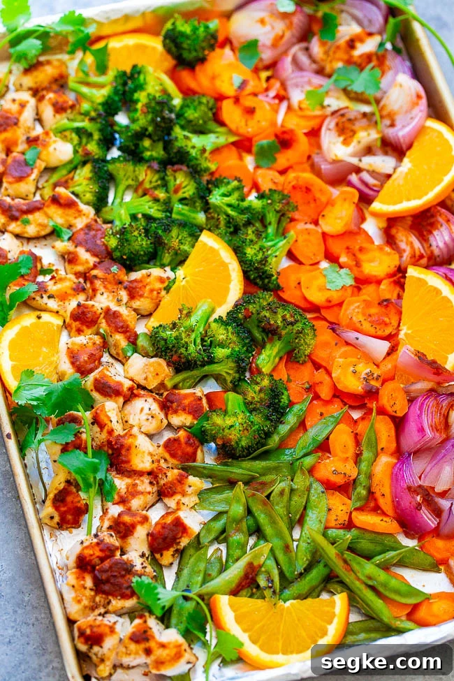 Sheet Pan Chicken with Roasted Sweet Potatoes 13 Sheet Pan Ginger Orange Chicken and Vegetables.