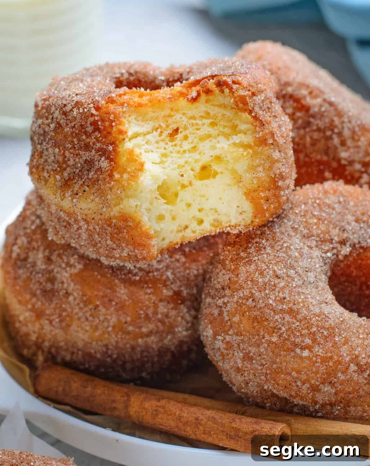 Homemade Cinnamon Sugar Donuts