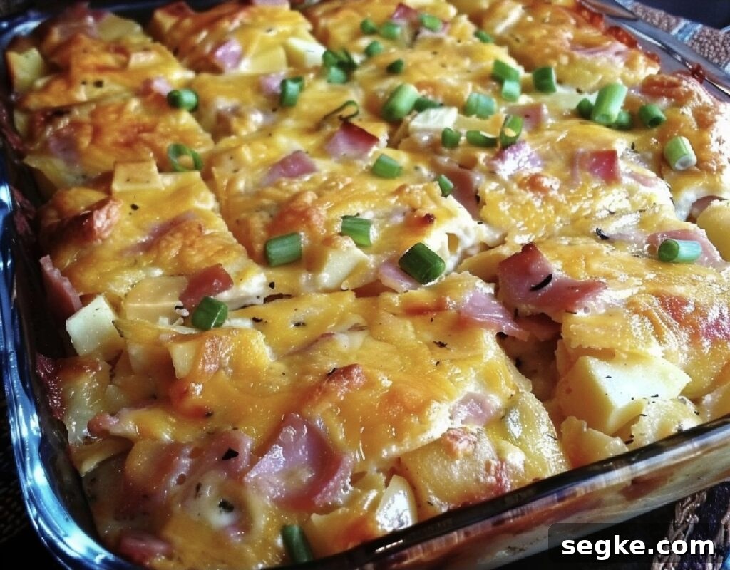 Baked Farmer's Casserole fresh out of the oven.