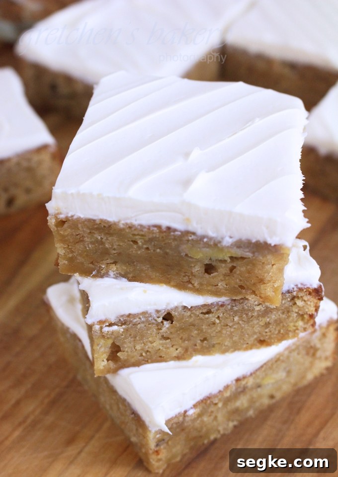 Butterscotch Banana Blondies