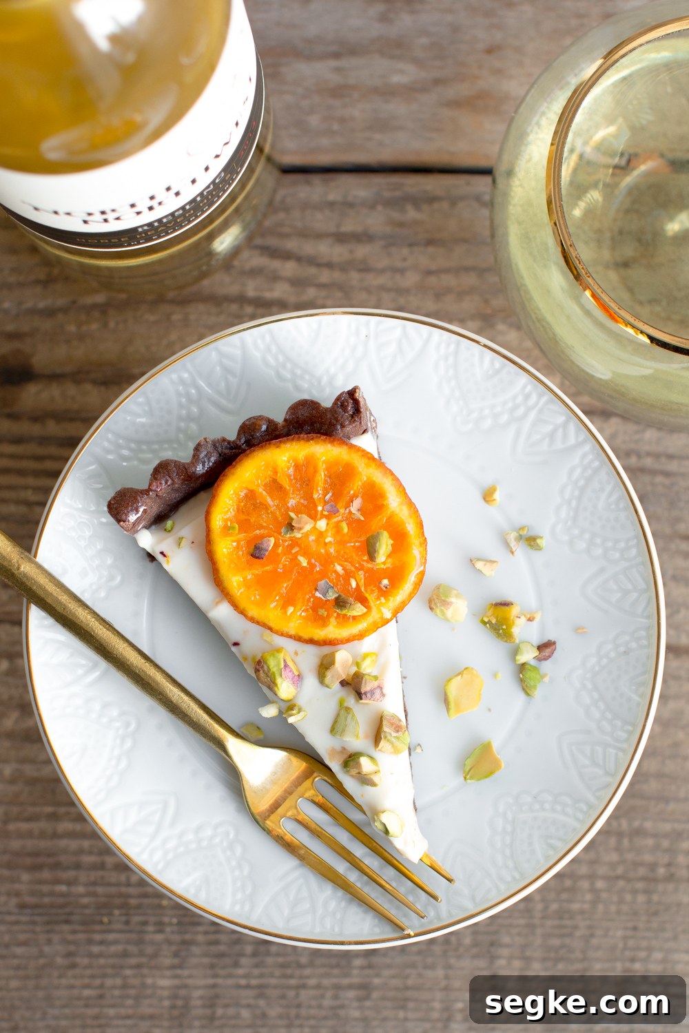 Candied Tangerine Mascarpone Tart with Pistachio-Chocolate Crust 12 Candied Tangerine Mascarpone Tart with Pistachio Chocolate Crust