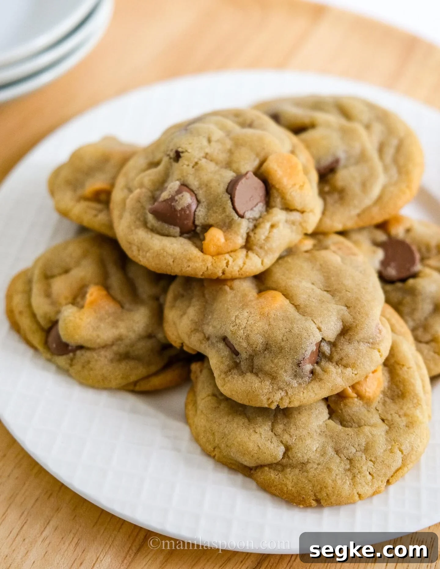 A fun twist on the classic! These cookies are perfectly sweet, chewy, and indulgent, packed with butterscotch, peanut butter, and milk chocolate chips. Every bite is pure cookie bliss — easy to make and impossible to resist!