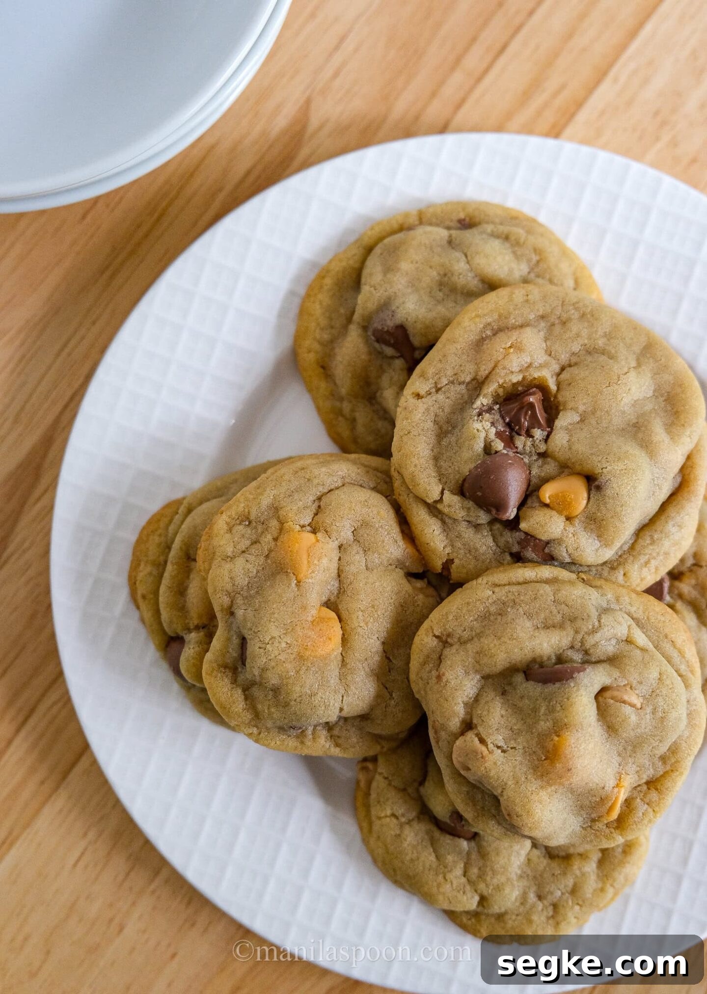 A fun twist on the classic! These cookies are perfectly sweet, chewy, and indulgent, packed with butterscotch, peanut butter, and milk chocolate chips. Every bite is pure cookie bliss — easy to make and impossible to resist!