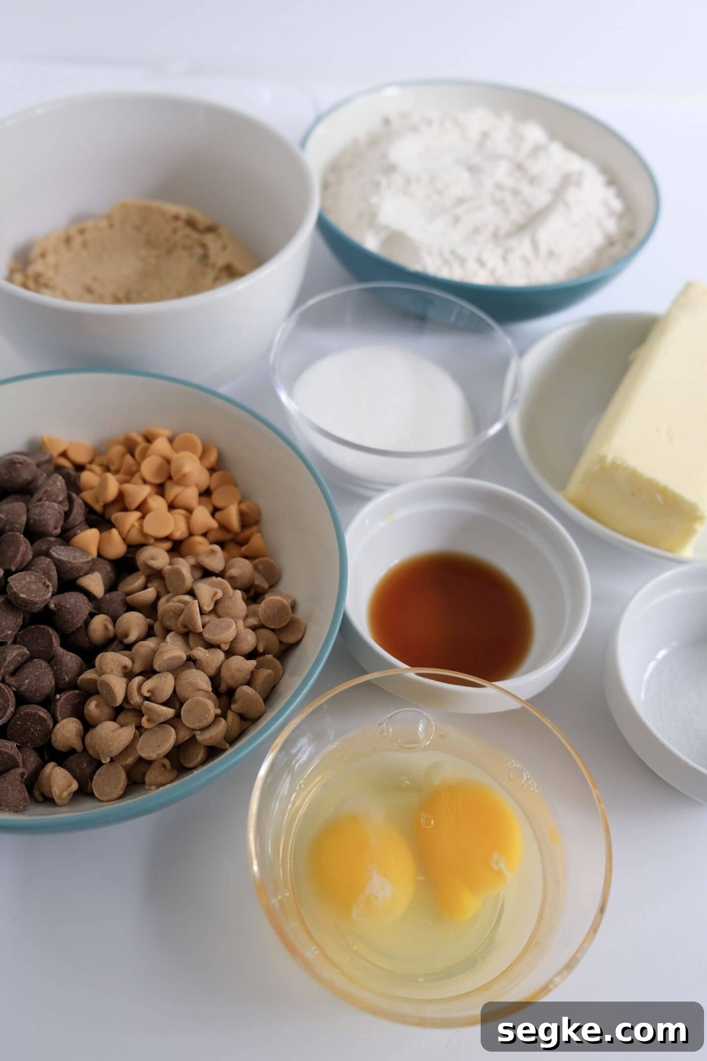 Ingredients for Delicious Scotcheroo Cookies