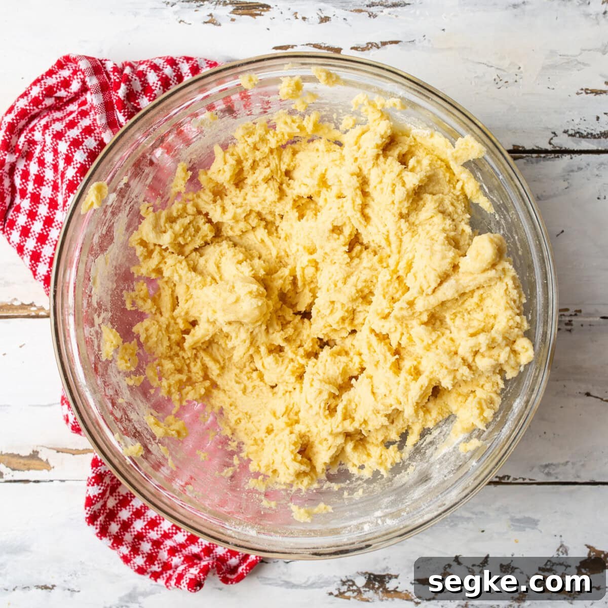 cherry wink cookie dough in a bowl