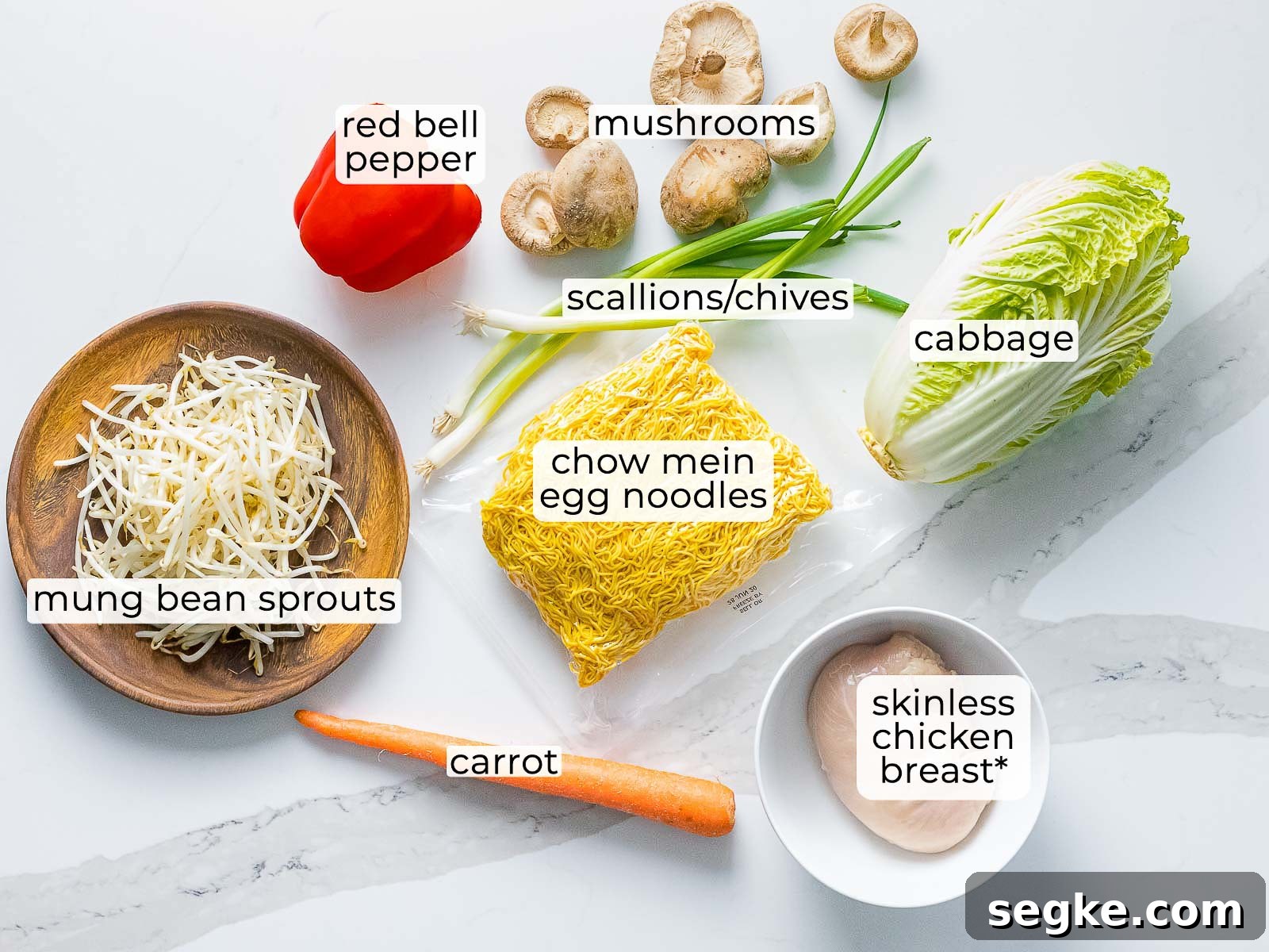 ingredients for chicken chow mein