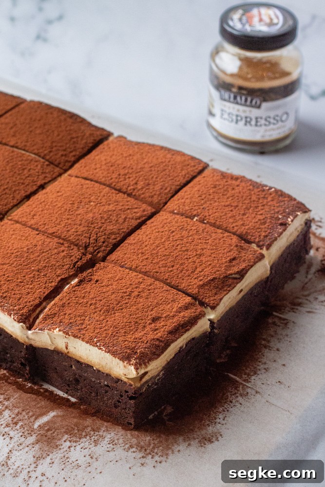 Tiramisu brownies