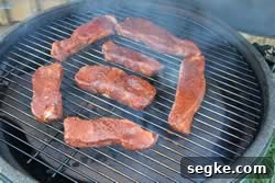 Country style ribs on the grate
