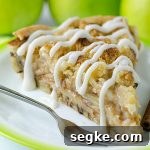 Cinnamon Roll Apple Pie - Featured Image