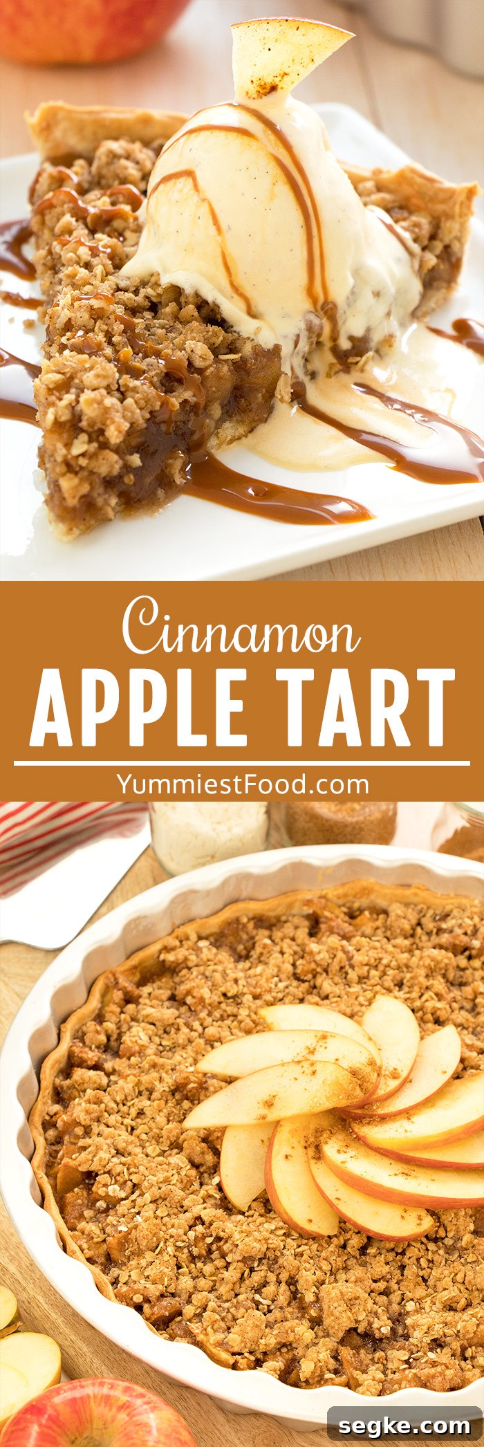 Classic Cinnamon Apple Tart Recipe 8 Cinnamon Apple Tart Recipe with Caramel Ice Cream Topping