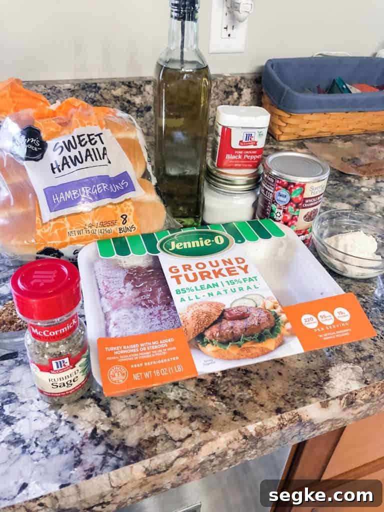 Two Holiday Recipes with a Modern Twist 2 Ingredients for cranberry turkey sliders.