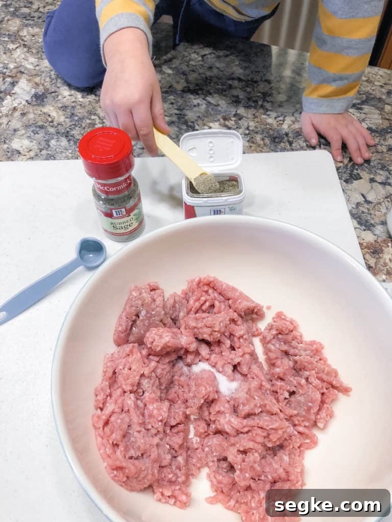 Two Holiday Recipes with a Modern Twist 4 Ground turkey in a bowl.