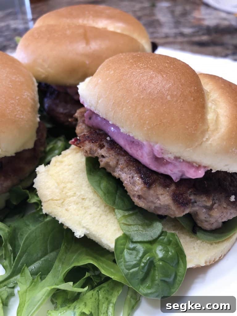 Two Holiday Recipes with a Modern Twist 7 Turkey sliders with sauce and spinach.