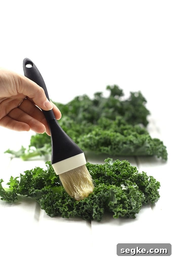 Close-up of grilled kale salad with lemon vinaigrette