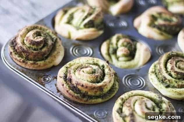 pesto pinwheel rolls