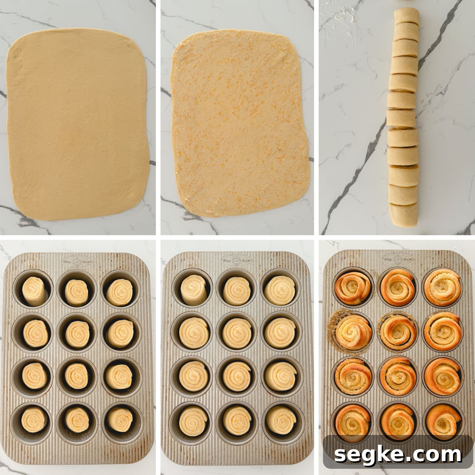 Homemade Vanilla Orange Brioche Rolls Recipe 3 Shaping Orange Brioche Rolls