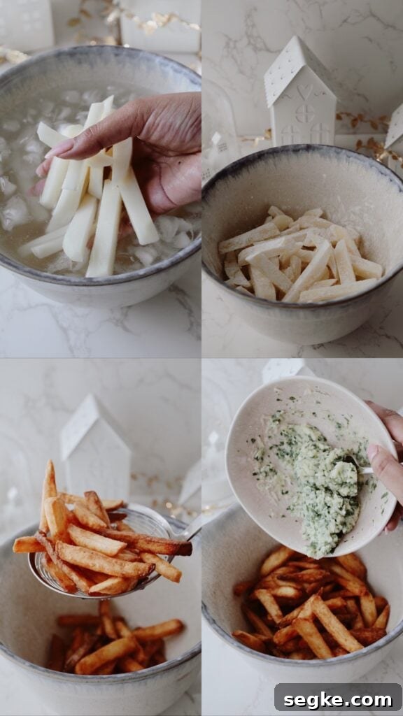 Crispy Truffle Fries with Parmesan 4 process for making this recipe