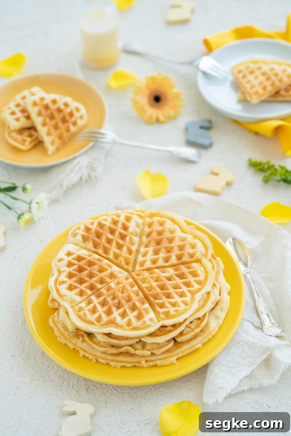 Fluffy Recipe for Easter Waffles