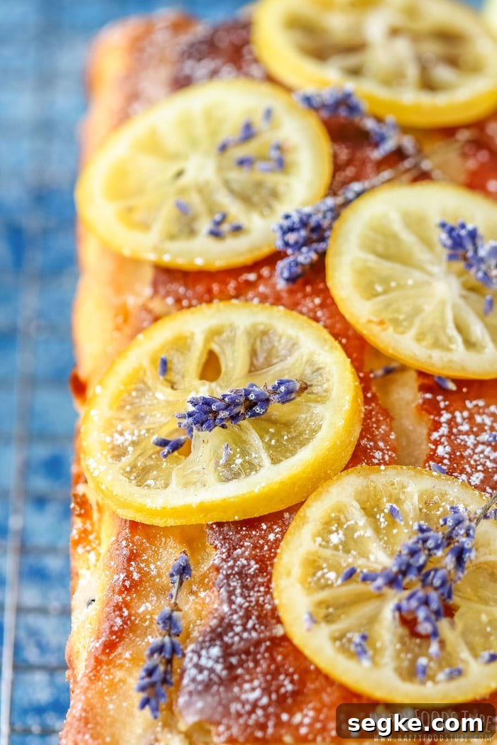 Lemon Lavender Loaf Recipe 6 Easy Lemon Lavender Loaf Closeup