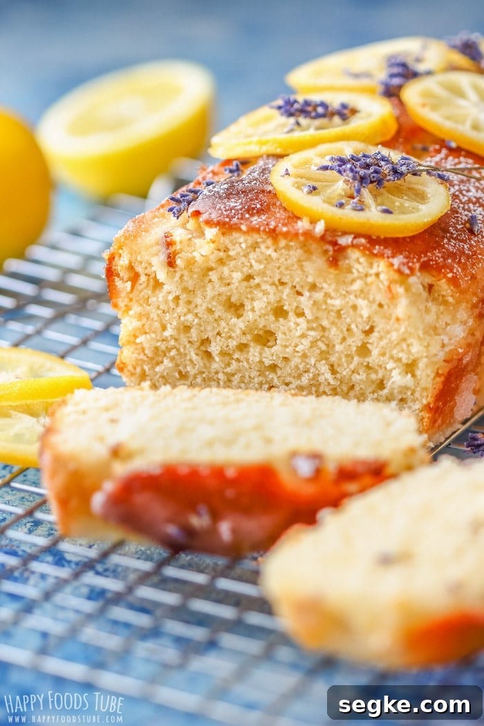 Lemon Lavender Loaf Recipe 8 Sliced Easy Lemon Lavender Loaf