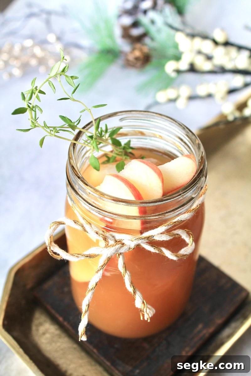 apple brandy fizz cocktail